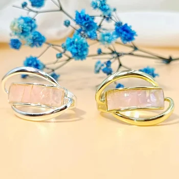 Noi neregulate cupru pur placat cu aur S925 argint set inel cu coreeană shell degetul arătător ring