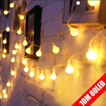 10M 80 de Led-uri Lumini de Basm USB Strada Ghirlanda Impermeabil în aer liber lumina LED String lumină De Crăciun Anul Nou Decorare Nunta