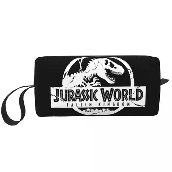 Călătorie Jurassics Dinozaur Parcuri Lume Căzut Regatul Articole De Toaletă Geanta Machiaj Cosmetice Organizator Frumusete Pungi De Depozitare Dopp Kit Caz