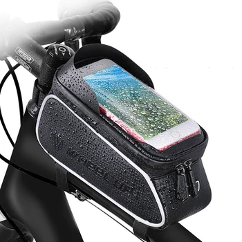 Sac de biciclete Cadru Sus Fata Tub Sac de Ciclism Reflectorizante Mobil Telefon Mobil Caz Pungă de Titularul de Telefon cu Ecran de Montare Saci Caz De 6.0 în