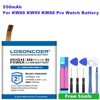 LOSONCOER pentru kingwear Ceas Inteligent KW88 KW99 KW88 Pro Baterie Cadou +instrumente +autocolante 550mAh KW88 Baterie
