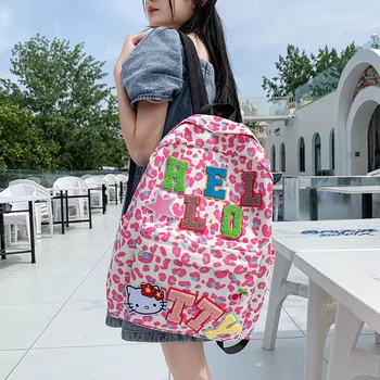 Hello Kitty sac de școală pliere rucsac rucsac de călătorie de mare capacitate rezistent la apa pentru femei rucsac copii