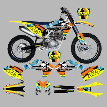 Grafic Kit pentru Hus 2017 2018 2019 TE FE Motocross Decalcomanii Autocolant