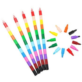 12 culori Creioane Ulei Pastel Creative DIY Înlocuibile Creion Colorat pictura Graffiti Pen ulei Pastel Copii Desen Papetărie