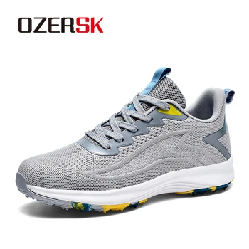 OZERSK Plus Dimensiunea de Pantofi Pentru Bărbați coreean Adidași Respirabil Pantofi Gri Confortabil Pantofi Negri Ușor Moale Adidași Pantofi