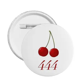444 Înger Numărul Cireșe Fructe Moi Butonul Pin Personalizabil Brosa Prietena Creative Brosa