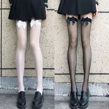 Lolita Sosete Femei Sexy Dantelă Ciorapi Coapsă Ridicat Peste Genunchi Șosete De Nailon Șosete Lungi Ciorapi Anime Arc Ciorapi De Înaltă Calitate