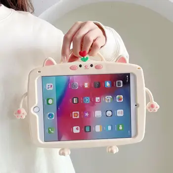 Copii Drăguț Moale cu Capac de Silicon Pentru Xiaomi Pad 5 5Pro 6 6Pro 11 inch de 360 de Rotație Caz Stand Cu Suport de Mână Prietenoasă Copilului Funda