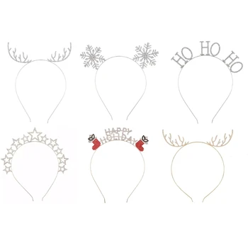 Cristal Benzi Sclipitoare Crăciun de Păr Cerc de Stele Hairband pentru Spălarea Feței Machiaj Accesorii de Par