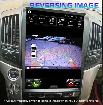 Radio Pentru Toyota Land Cruiser 200 LC200 2012 - 2008 15.6 inch Android 13 Mașină Player Video Tesla Ecran IPS Navigator Multimedia