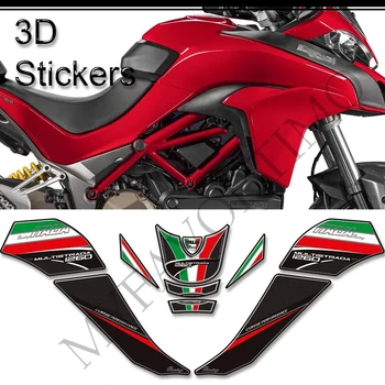 Se potrivesc Ducati MULTISTRADA 1260S Decalcomanii Mânere de Gaze păcură Kit Genunchi Protector Motocicleta Tank Pad 3D Autocolante