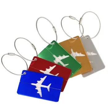 Informații card de Accesorii de Voiaj Geantă de mână de Eticheta Avion Valiza Tag Metal Bagaje Tag-ul Aliaj de Aluminiu de Listare de Îmbarcare