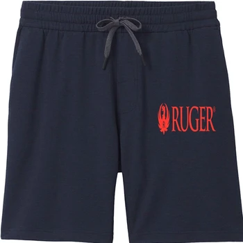 Noi Ruger Logo-ul Rosu din bumbac pantaloni Scurți Alb Bărbați pantaloni Scurți din bumbac rece Săli de sport răcoare Bărbați pantaloni Scurți