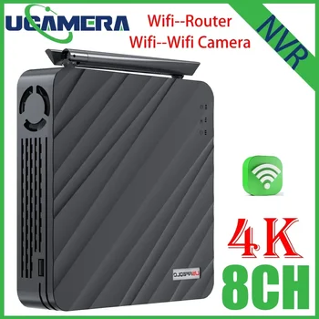 Conexiune Wireless Router Wifi NVR 8CH 4MP 8MP ICsee WIreless Recorder Video De Supraveghere a Sistemului de Securitate Față Umană