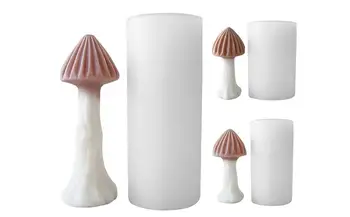 3D Ciuperci Lumânare Mucegai Silicon DIY Aromoterapie Gips Lumânare Borcan Caseta de Bijuterii Rășină Epoxidică Decor Acasă Pentru Cuburi de Gheata Budinci