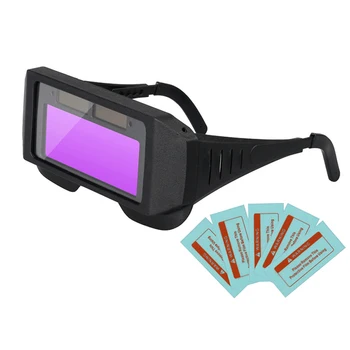 Solar Auto Întunecare LCD Sudare Casca Ochelari Masca Ochelari Ochi Protector Sudor Capac Ochelari Mașină de Lipit Masca