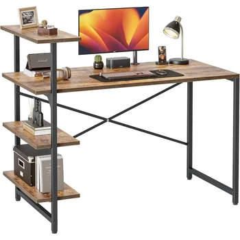 Calculator de birou, de acasă mici computer de birou, de învățare și de birou de scriere, 3 rafturi, birou de calculator