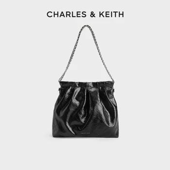 CHARLES&KEITH iarna nou produs CK2-40671449 copil lanț de mare capacitate Tote sac fără stăpân femeie