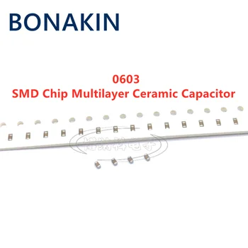 100BUC 0603 100NF 50V 100V 250V 10% 104K X7R 1608 SMD Chip Condensator Ceramic Multistrat