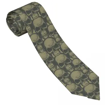 Casual Arrowhead Slab Retro Cranii Umane Cravata Slim Cravată Pentru Bărbați Om Accesorii Simplitate Pentru Petrecere Formală Cravată