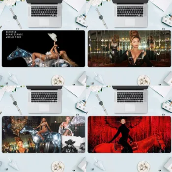 Beyonce Renașterii Mousepad Mare de Jocuri Calcula Gamer PC Keyboard Mouse-ul Mat