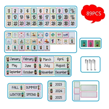 Calendar de Buzunar tabel cu 89 de Carduri, 20 de ani.07x23.62In pentru Copil Calendar de Învățare Dropship