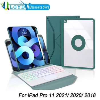 Z11B-CA Fundal Touchpad Tastatura Piele PU Tabletă Caz de Protecție Pentru iPad Pro 11 inch 2020 2021 2018