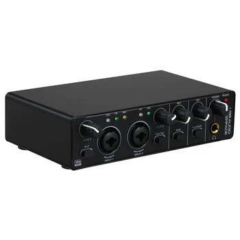 Interfata USB Audio Profesionale placa de Sunet de Calculator Driverfree placa de Sunet 48V Phantom Power pentru Chitaristi podcast-uri de Producători