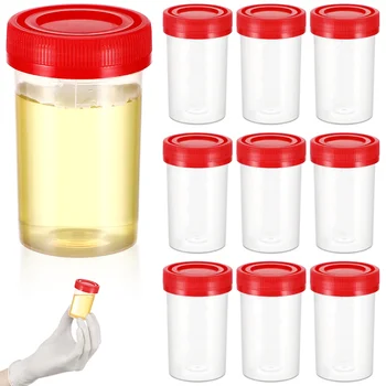 10 Buc Probă de Urină Sticle Specimen Vase Colector Probă Containere cu Capace