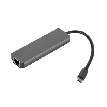 Stația de andocare Tip-C pentru HDTV USB-C HUB de Rețea de TIP Carte de la placa de Retea Gigabit HD