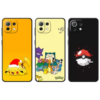 Caz de telefon pentru Xiaomi Mi 11T 13 10T Pro 12 11 Lite Nota 10 Pro 9 9M 12 Lite 12T CC9 Pro Capac de Silicon Pokemon Pikachu Anime