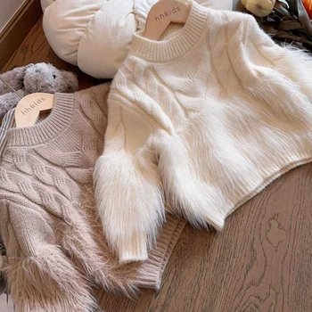 Fetelor Toamna și Iarna pulover Pulover 2023 Nou Copil de Moda Pulover Fete de Toate-Meci de Top