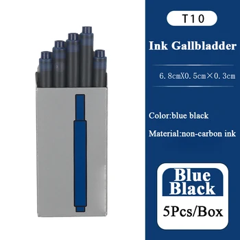 Negru albastru Unică folosință Stilou cu Cerneală Pentru Stilouri 5PCS germană Non-carbon de Cerneală Student Consumabile Dropship/en-Gros