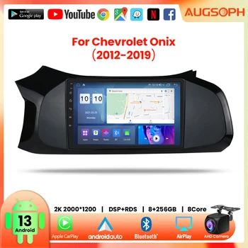 Android 13 Radio Auto pentru Chevrolet Onix 2012-2019, 9inch 2K Player Multimedia cu 4G Auto Carplay & 2Din Navigatie GPS.