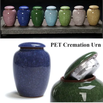 Nou Animal De Companie Urna Bird Dog Pet Urne De Incinerare Animale De Companie Sicrie Înmormântare Vaza Cat De Incinerare Cenușa Omului Cenușă Făcut Ceramica Pictate Manual