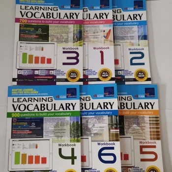 6 Cărți/Set SAP Vocabular de Învățare 1-6 Educație engleză Wrods de Învățare Registru de lucru Homeschool Provizii de Învățământ