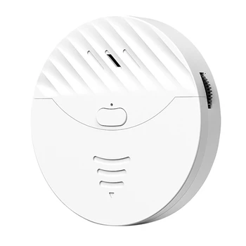 HFES 3X Tuya Wifi Inteligent de Alarmă Ușă Și Fereastră Senzor de Vibrații de Securitate Alertă de Protecție Funcționează Cu Alexa, Viața Inteligentă(Alb)