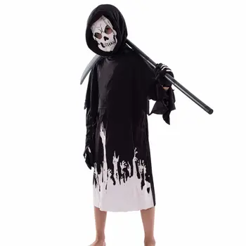 Mascat de Halloween de Groază pentru Copii Moartea Luminos de Îmbrăcăminte Pentru că Diavolul Etapă Performanța Copiilor de Îmbrăcăminte
