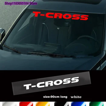 1 BUC Reflectorizant Auto Parbriz Geam Autocolant Pentru Volkswagen VW TCROSS T-CROSS
