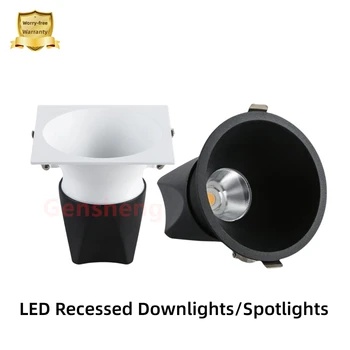 Încastrat Lumini LED-uri Plafon Spoturi Spoturi Reglabile Cob Pentru Iluminat Interior Decor Acasă Încorporat Lămpi de Tavan 110V220V