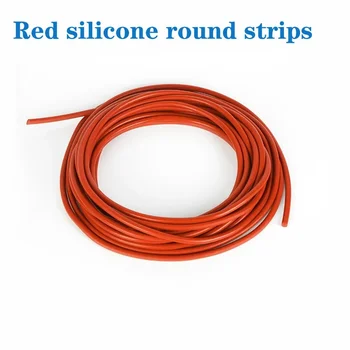 Diametru 1mm~20mm Rosu Rotund Solid Benzi de Silicon Cablu de Rod Bar Garnitura de Silicon Garnitura de Etanșare Benzi Oana Inel de Temperatură Înaltă, rezistent la apa