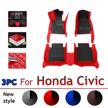 Auto Covorase Pentru Honda Civic 2015 2014 2013 2012 Decorare Auto Din Piele, Covoare, Accesorii Styling Părți Proteja Rezistent La Apa