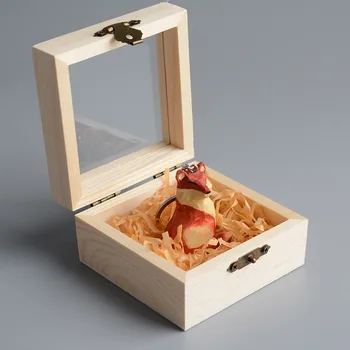 Obiecte De Artizanat Din Lemn Sculpturi De Animale Drăguț Fox Breloc Decoratiuni Rucsaci Anime Breloc Cutie De Cadou Pentru Prieteni, Familii